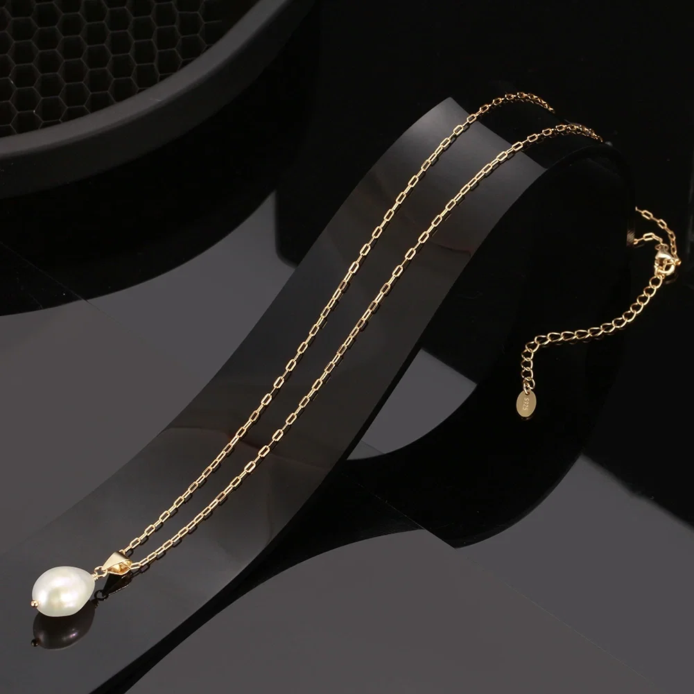 Coliere Perle - Colier din Argint cu Perle Naturale de Cultură Classic Pearl Gold