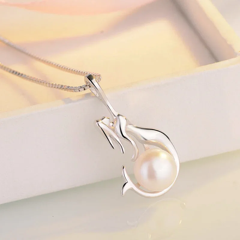 Coliere Din Argint - Colier din Argint cu Perle Naturale de Cultură Mermaid's Pearl Silver