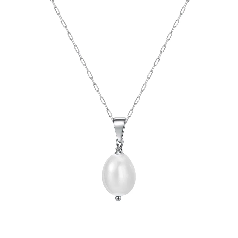 Coliere din argint - Colier din Argint cu Perle Naturale de Cultură Classic Pearl Silver