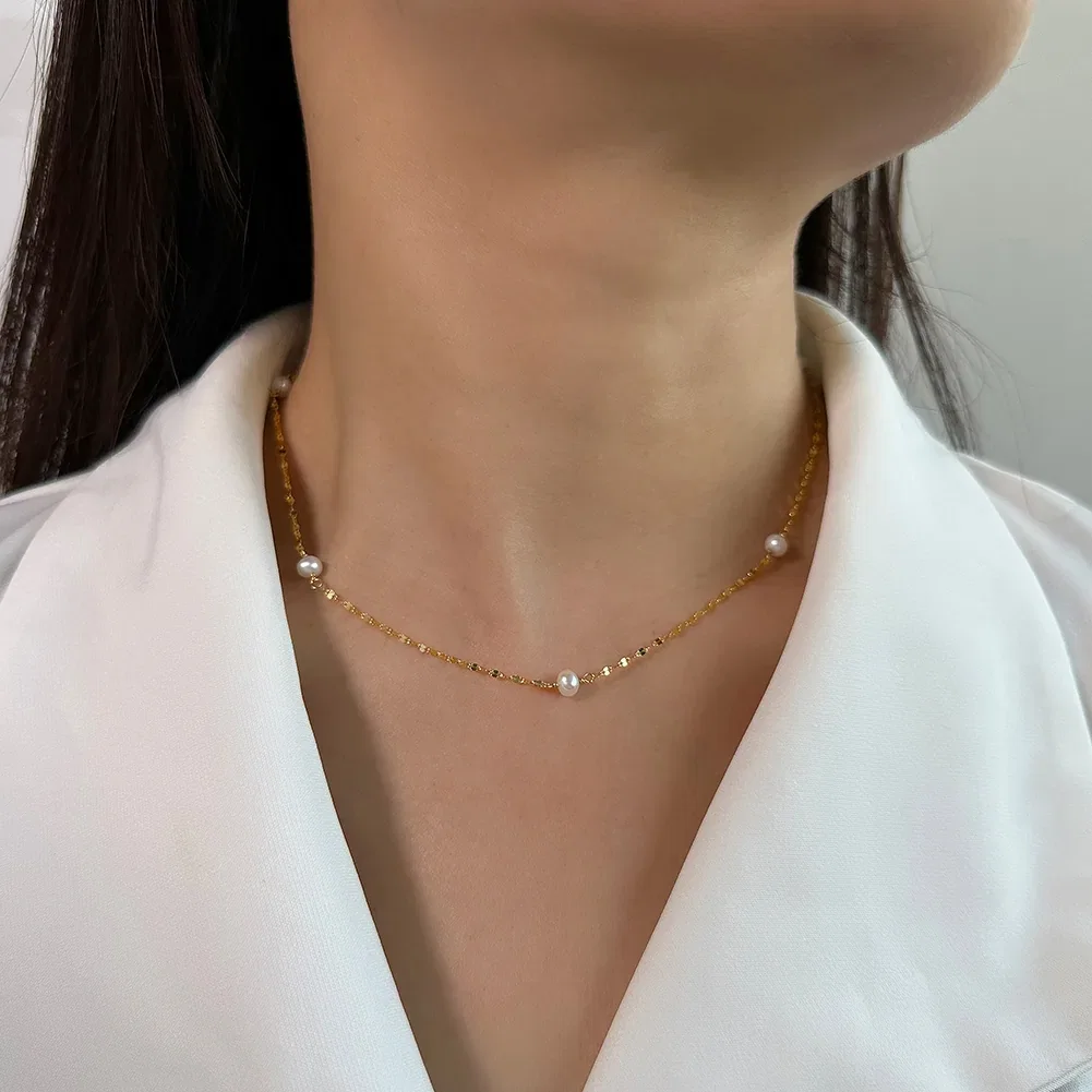 Coliere Perle - Colier din Argint cu Perle Naturale de Cultură Twisted Pearl Silver