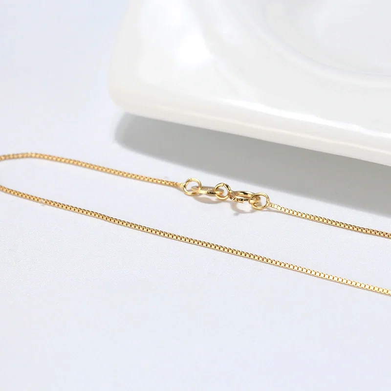 Coliere din argint - Colier din Argint Gold Box Chain