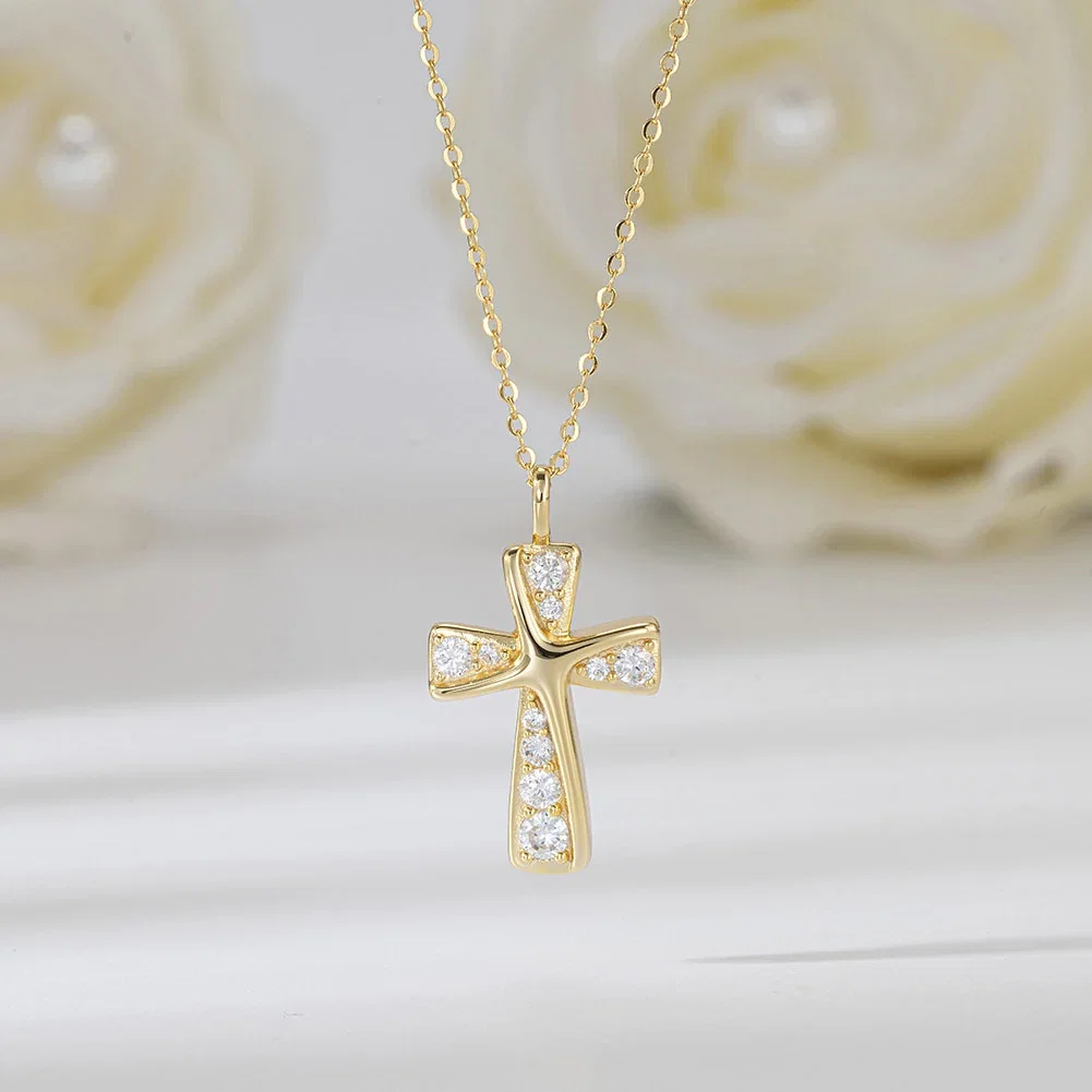 Coliere - Colier din Argint Gold Cross Pendant