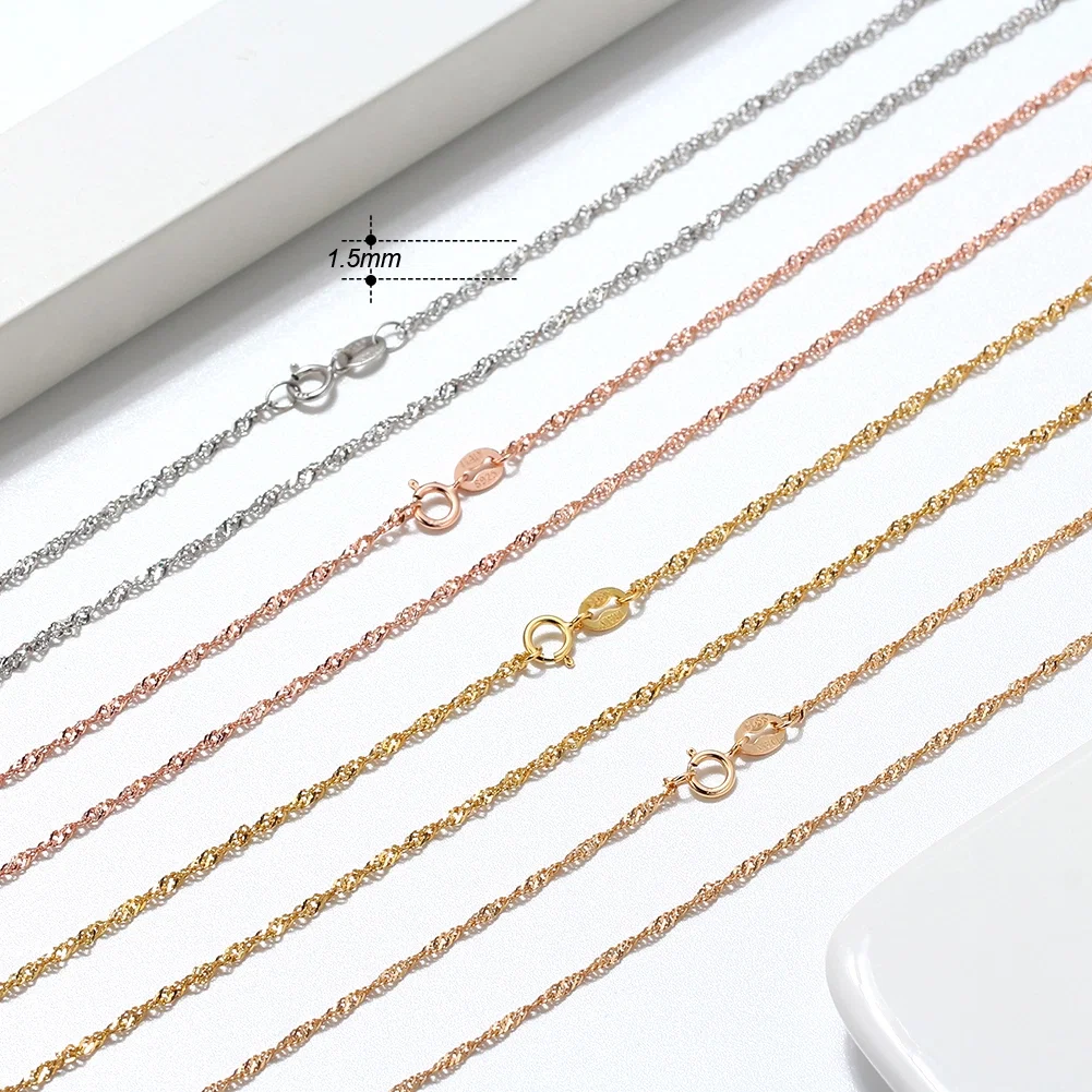Coliere din argint - Colier din Argint Gold Twisted Rope