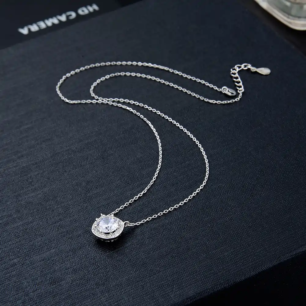 Coliere - Colier din Argint Halo Pendant Silver