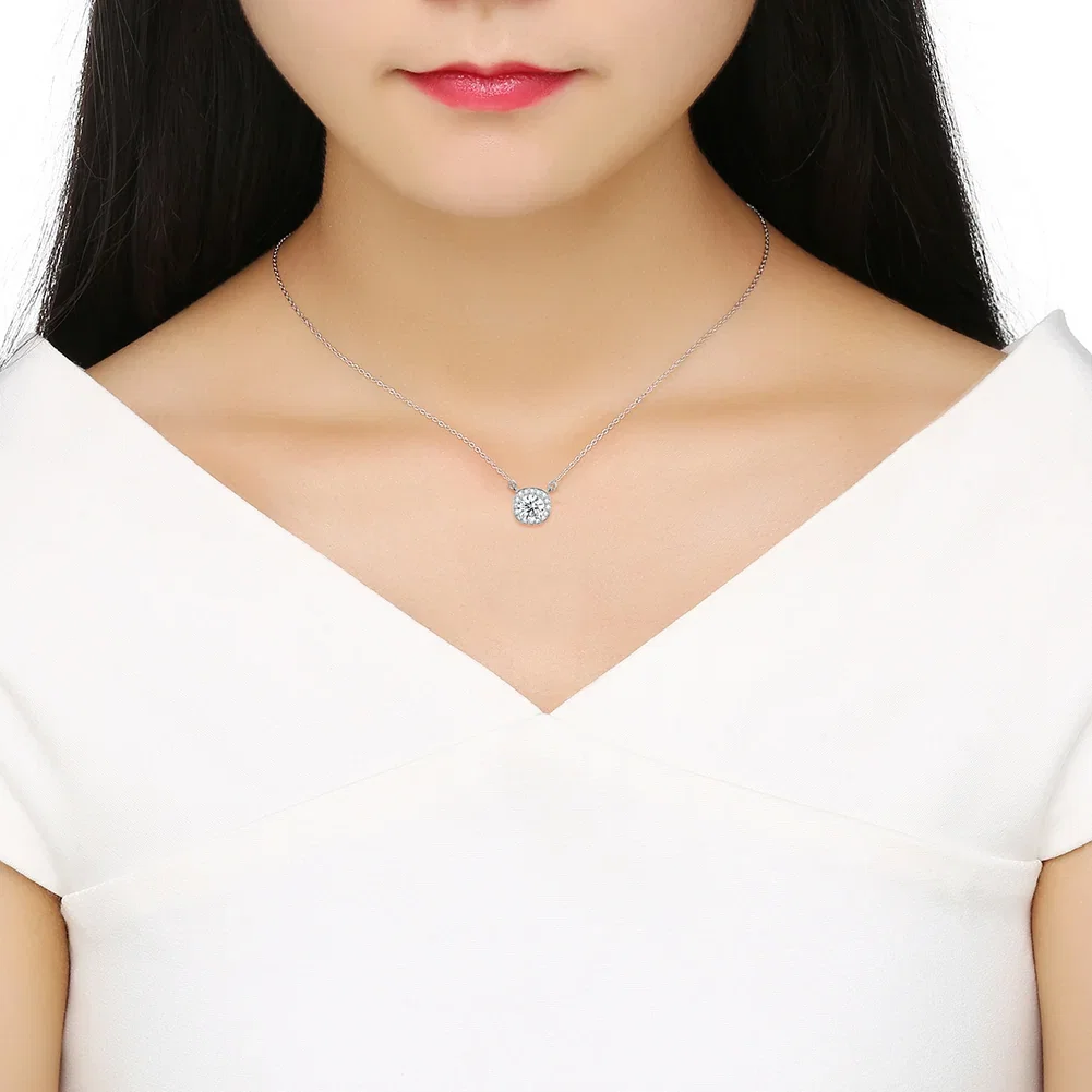 Coliere - Colier din Argint Halo Pendant Silver