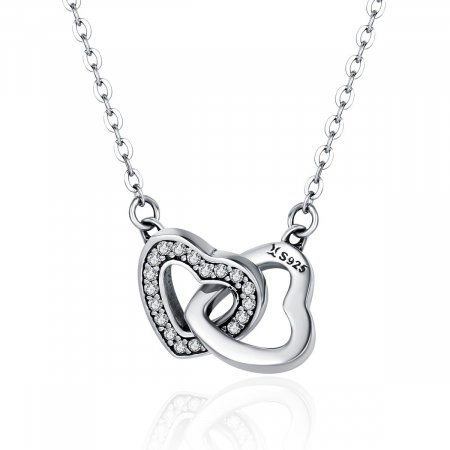 Coliere din argint - Colier din argint Heart Shine