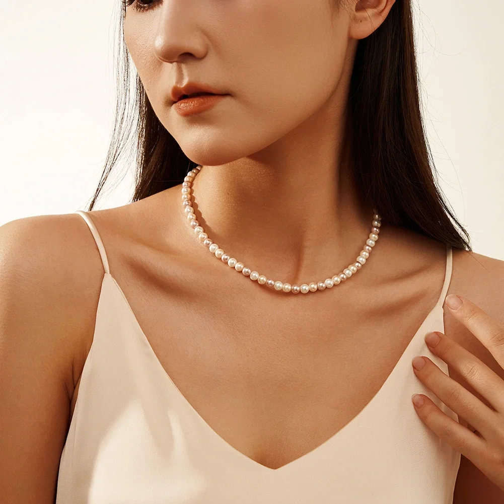 Coliere - Colier din Argint Multicolor Pearl Silver