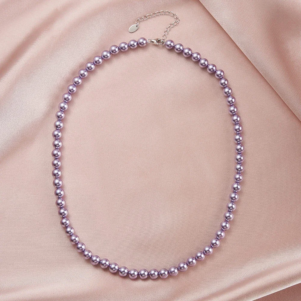 Coliere - Colier din Argint Purple Pearl Silver
