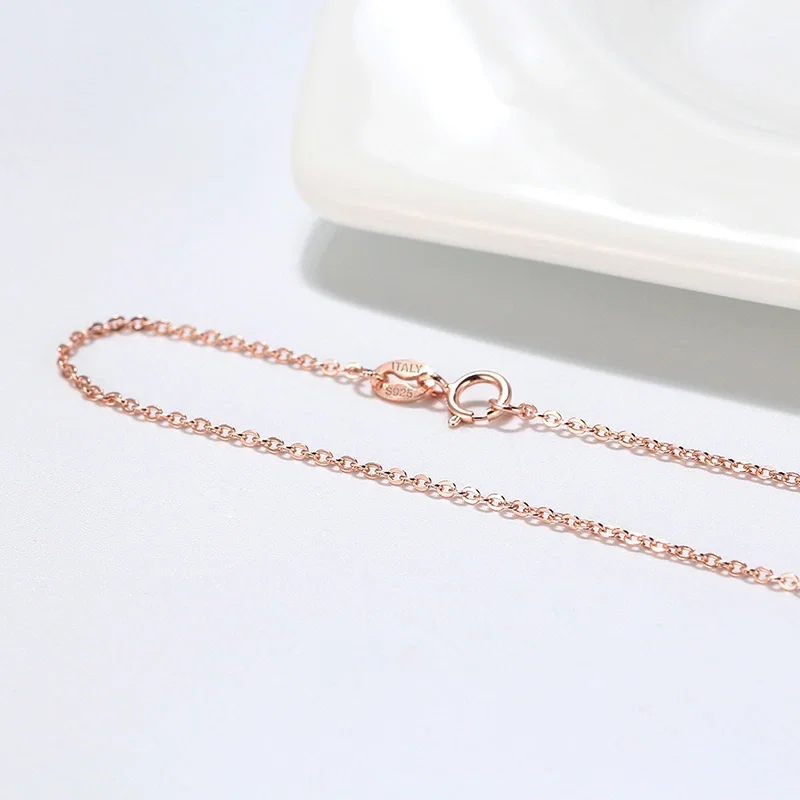 Coliere din argint - Colier din Argint Rose Cable Chain