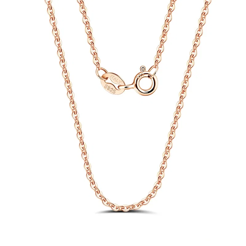 Coliere din argint - Colier din Argint Rose Cable Chain