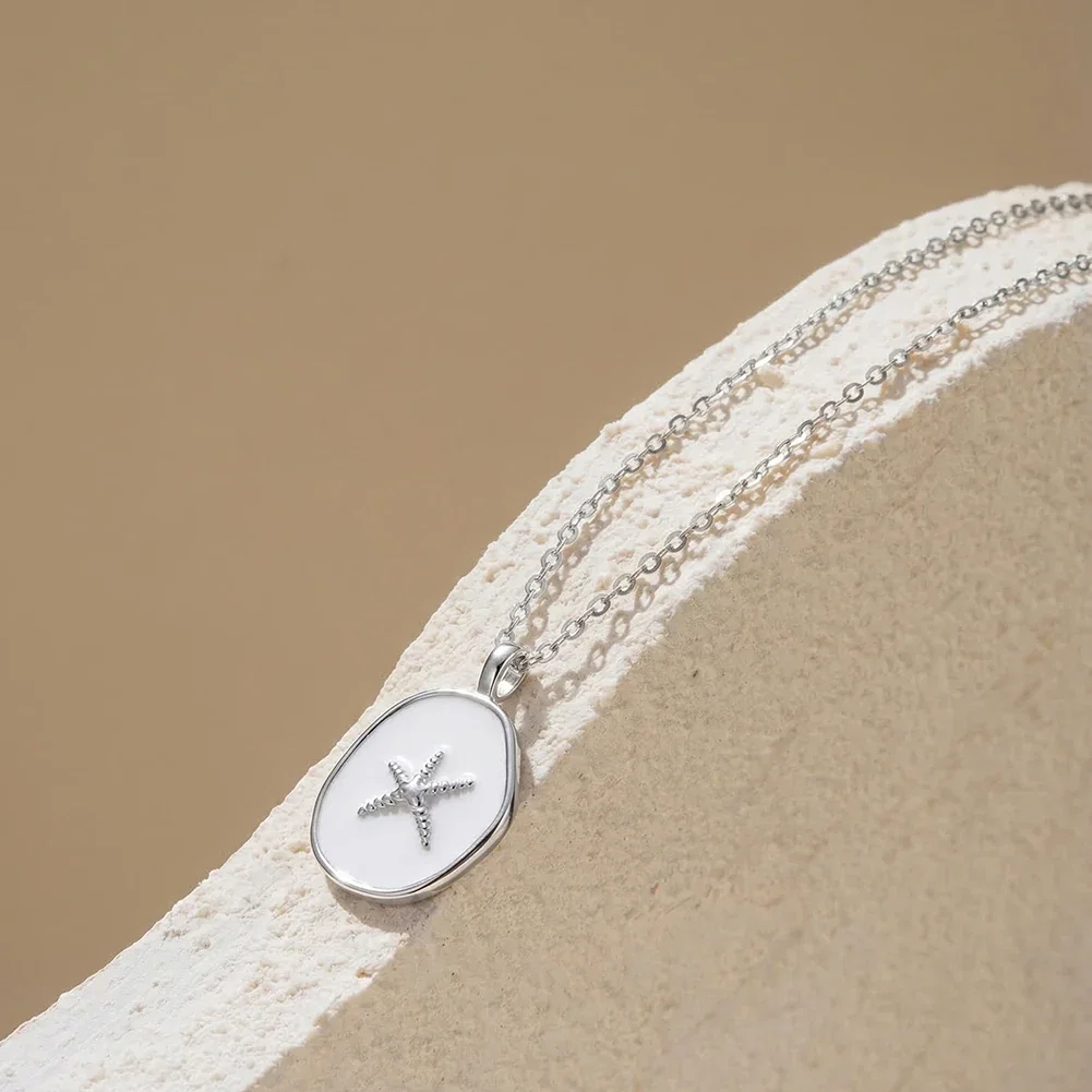 Coliere Din Argint - Colier din argint Sea Star Argintiu