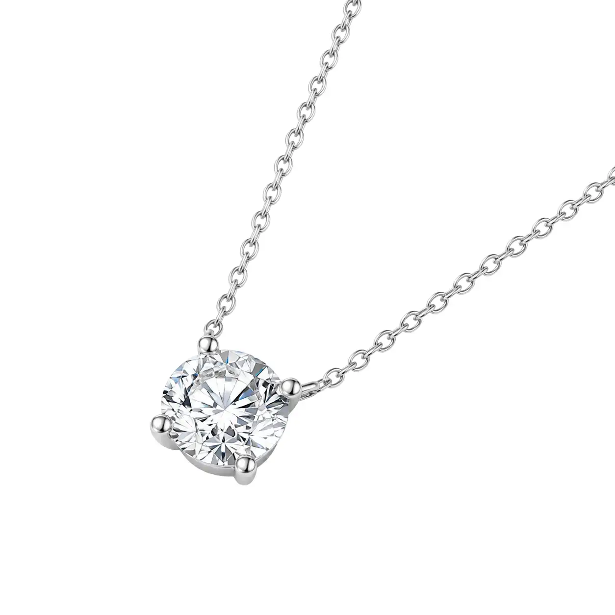 Colecții - Colier din Argint Solitaire Sterling Silver