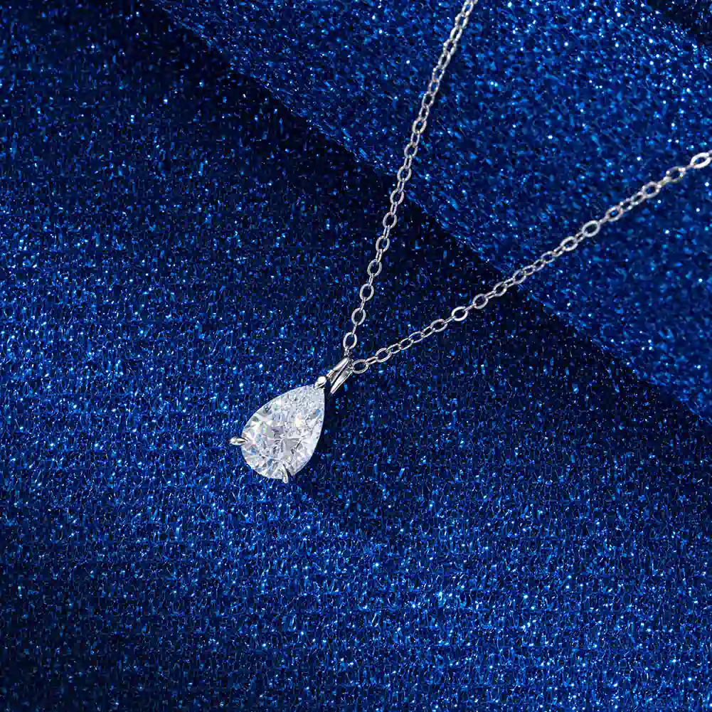 Coliere din argint - Colier din Argint Teardrop Silver
