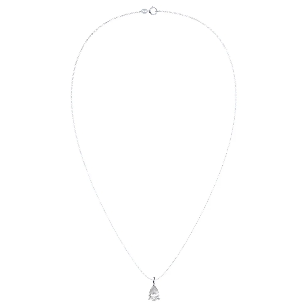 Coliere din argint - Colier din Argint Teardrop Silver