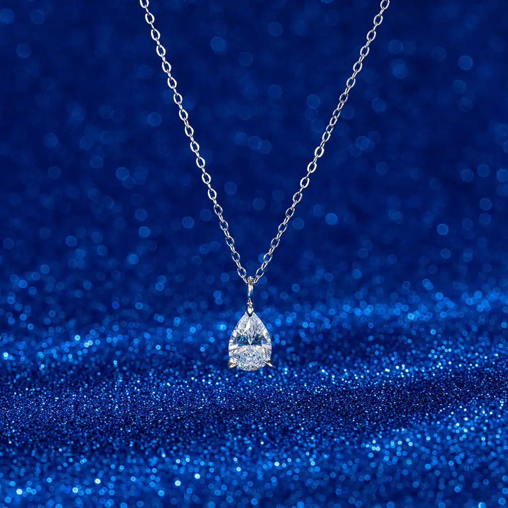 Coliere din argint - Colier din Argint Teardrop Silver
