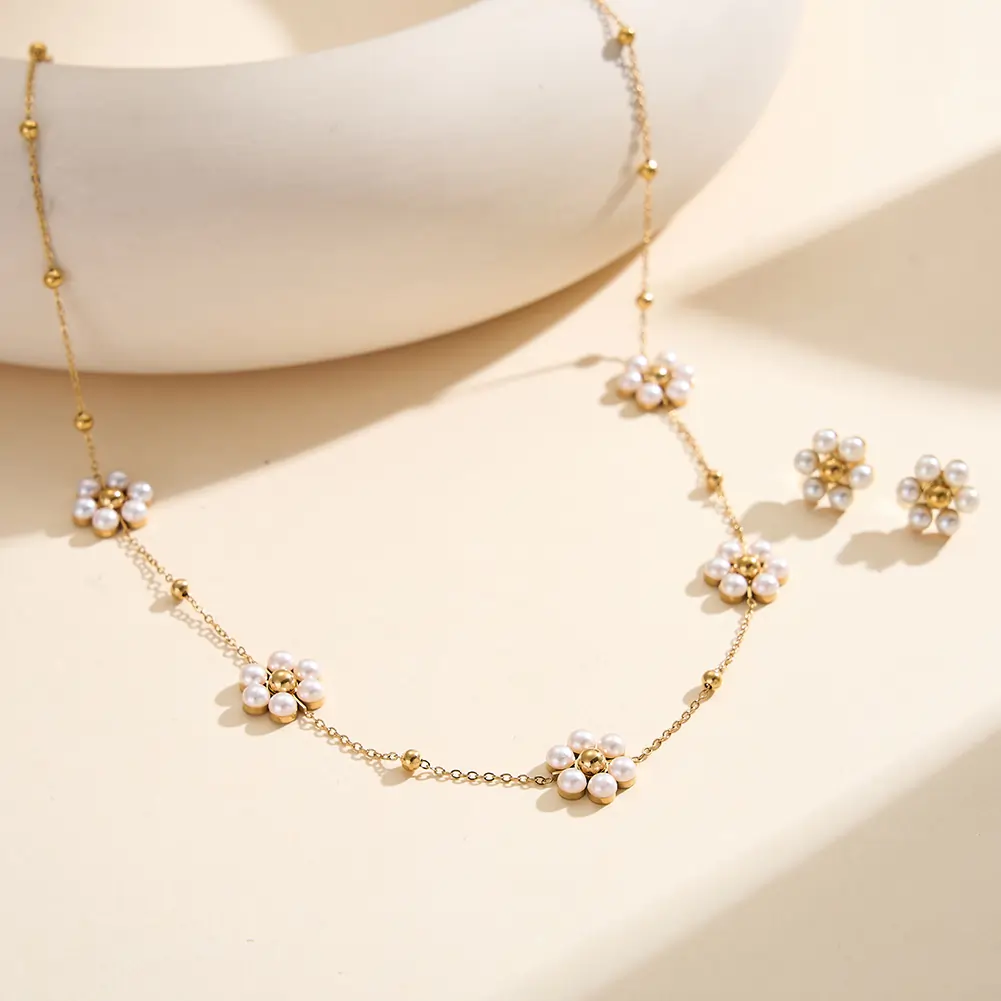 Coliere Statement - Colier Statement Bloom Auriu