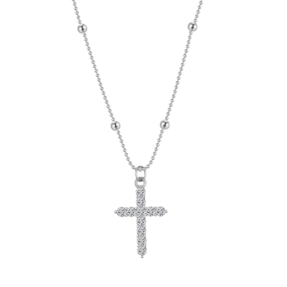Coliere Statement - Colier Statement Cross Argintiu