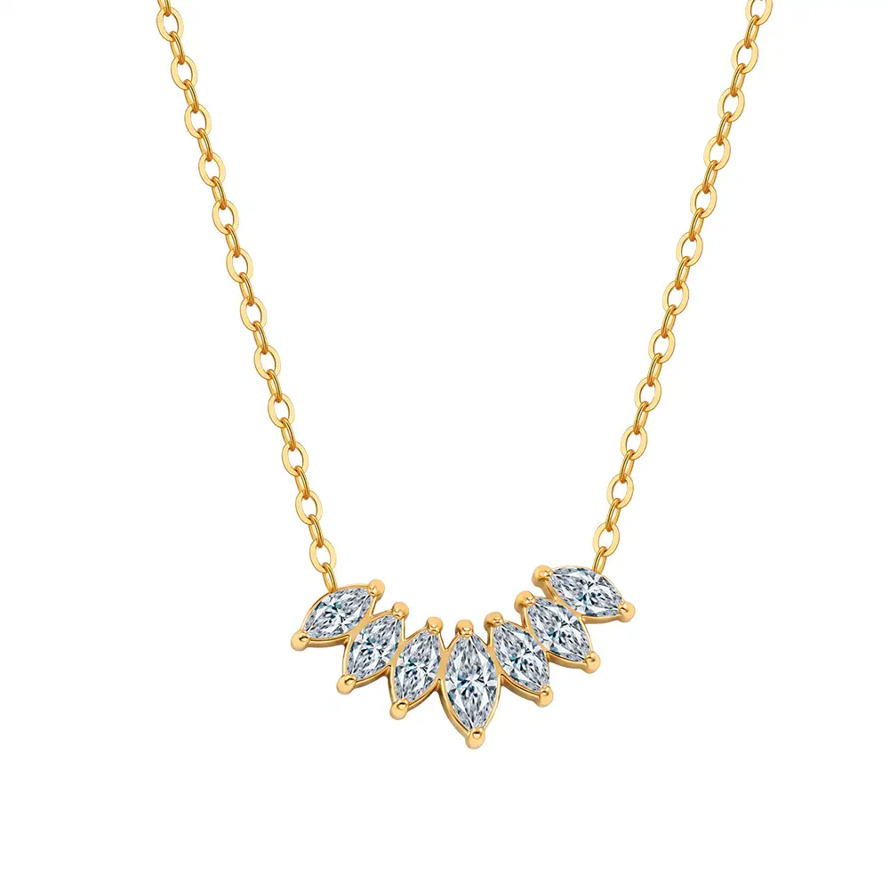 Coliere Statement - Colier Statement Crown Auriu