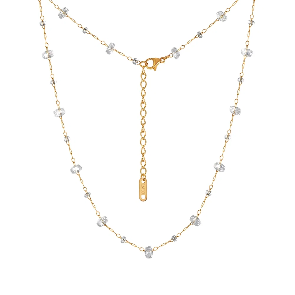 Coliere Statement - Colier Statement Crystal Auriu
