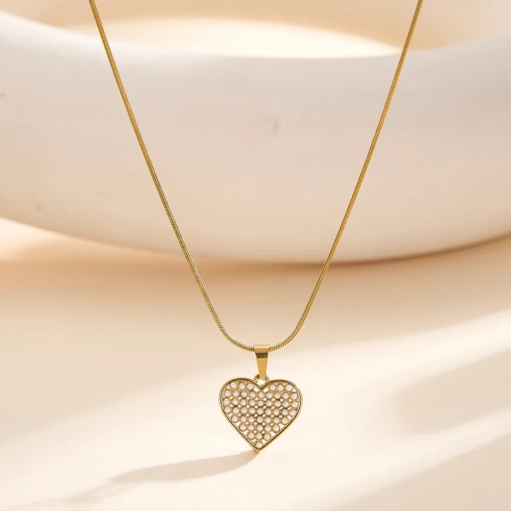 Coliere Statement - Colier Statement cu Perle Shell Amour Auriu