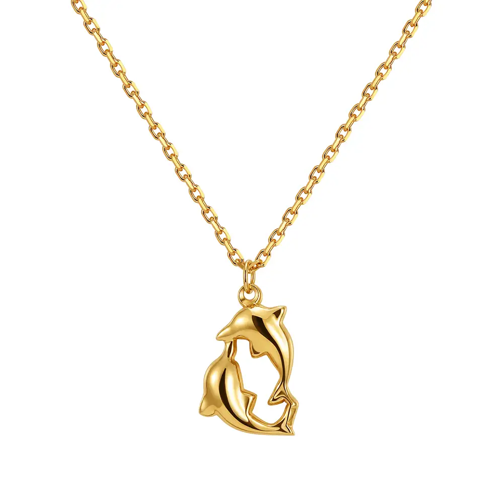 Coliere - Colier Statement Dolphin Auriu NURIA