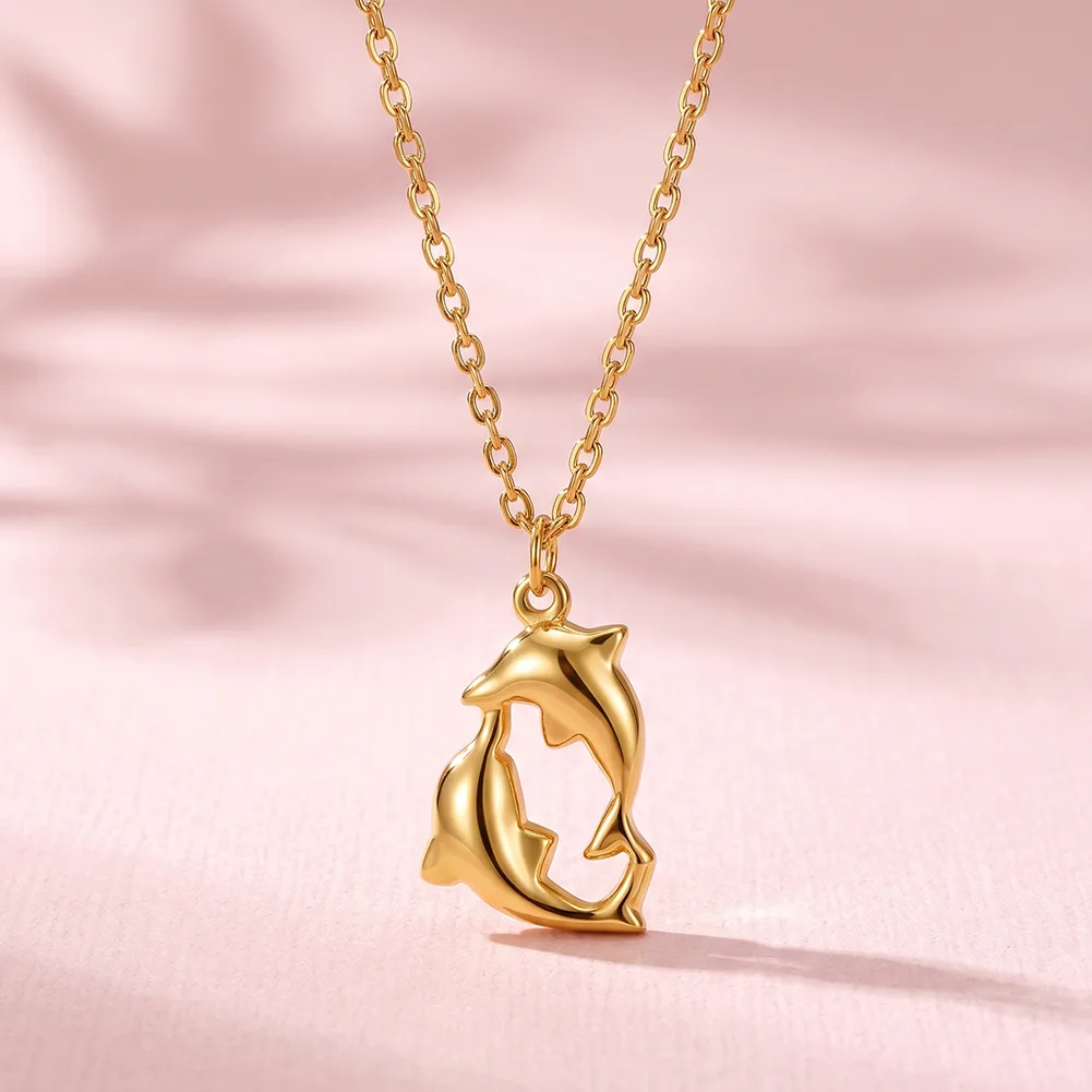 Coliere - Colier Statement Dolphin Auriu NURIA