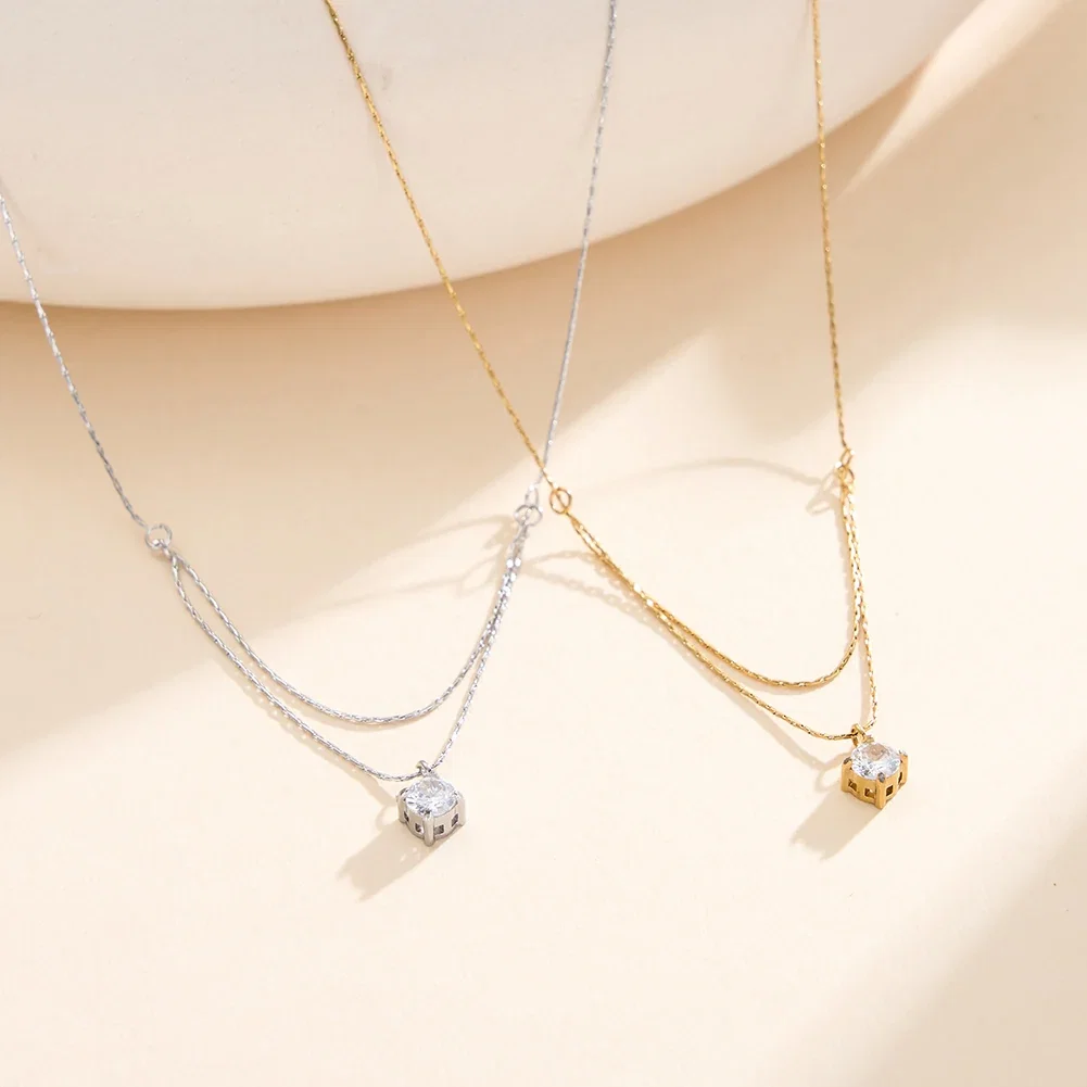 Coliere Statement - Colier Statement Double Chain Auriu