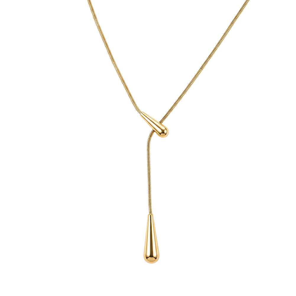 Coliere Statement - Colier Statement Drop Auriu