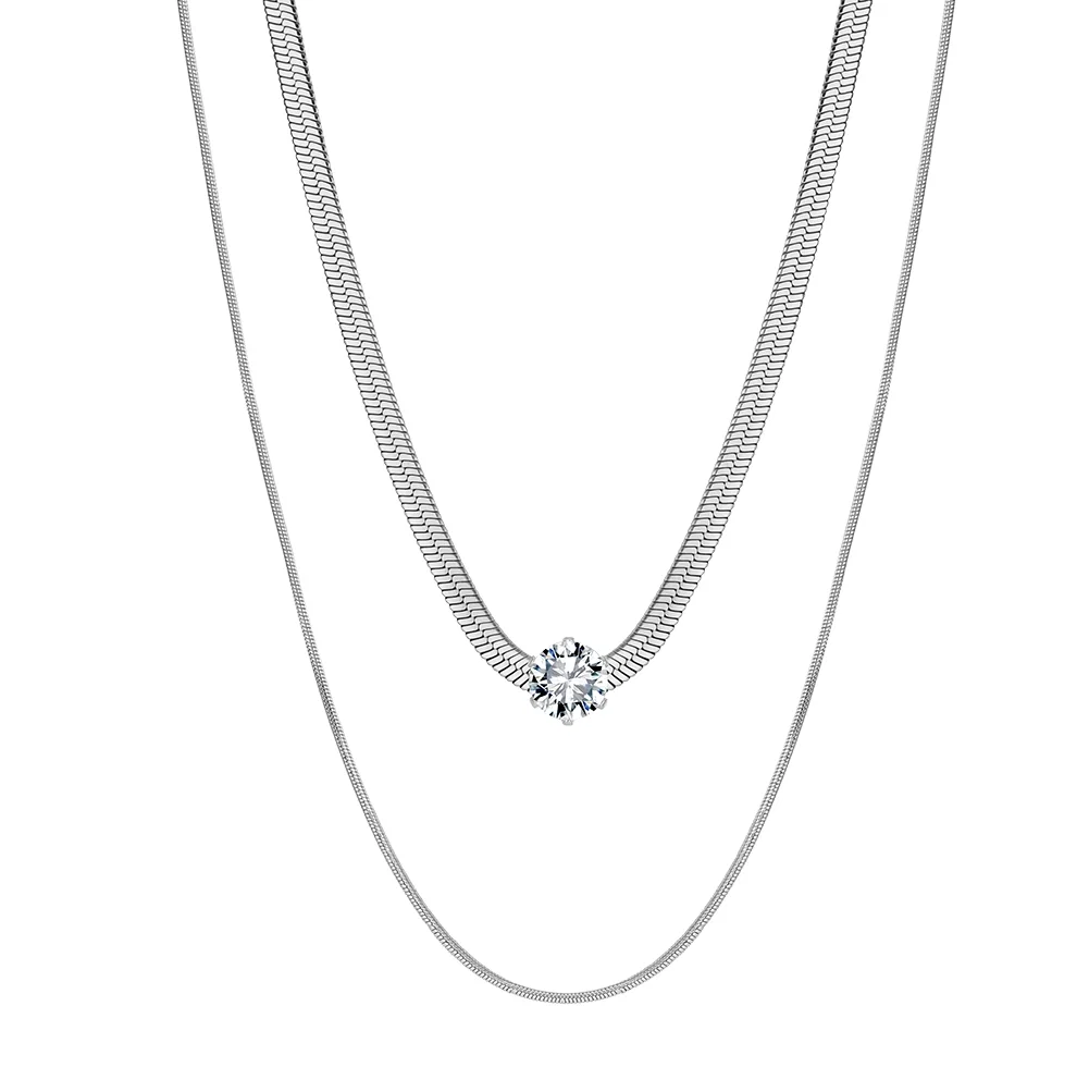 Coliere Statement - Colier Statement Duo Argintiu