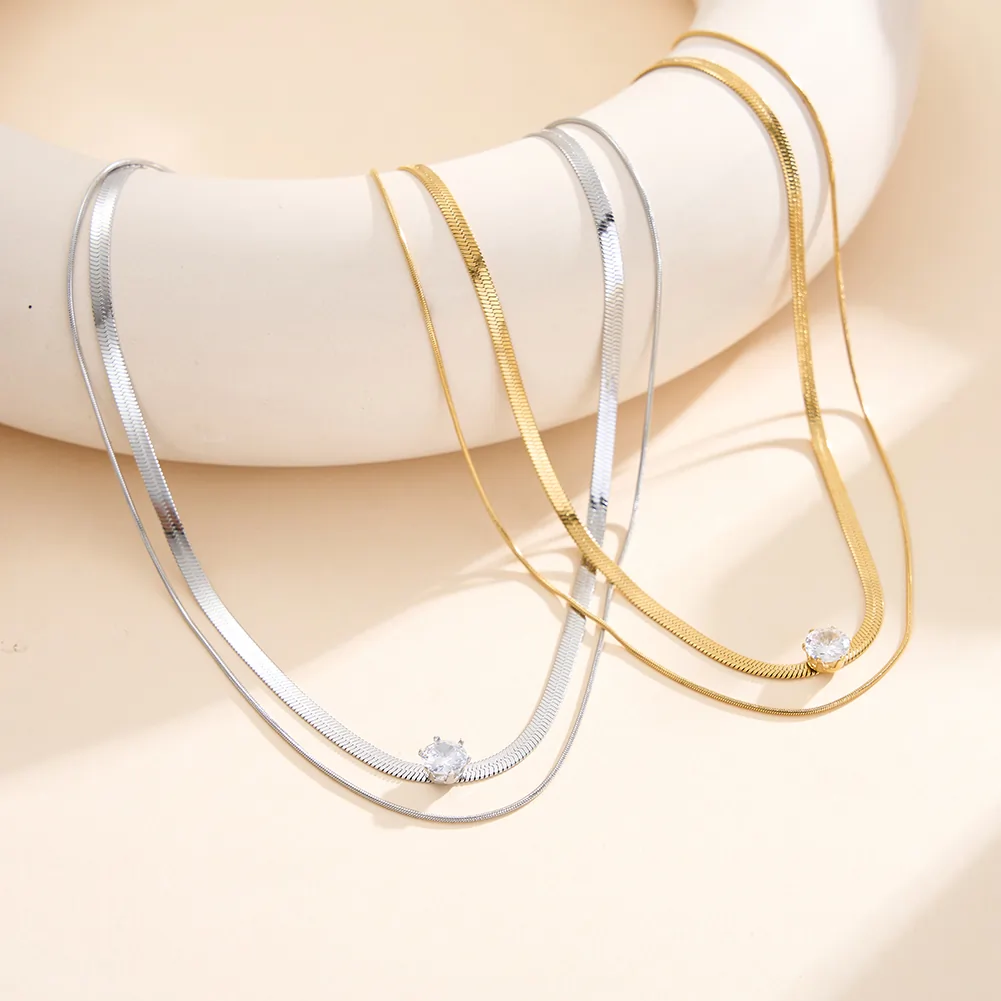 Coliere Statement - Colier Statement Duo Argintiu