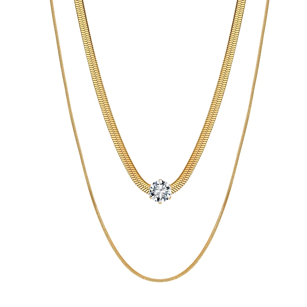 Coliere Statement - Colier Statement Duo Auriu