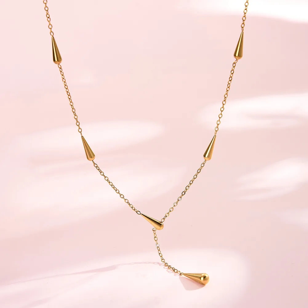 Coliere Statement - Colier Statement Flow Auriu