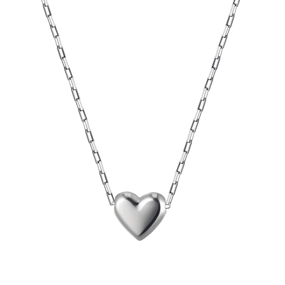 Coliere Statement - Colier Statement Heart Argintiu
