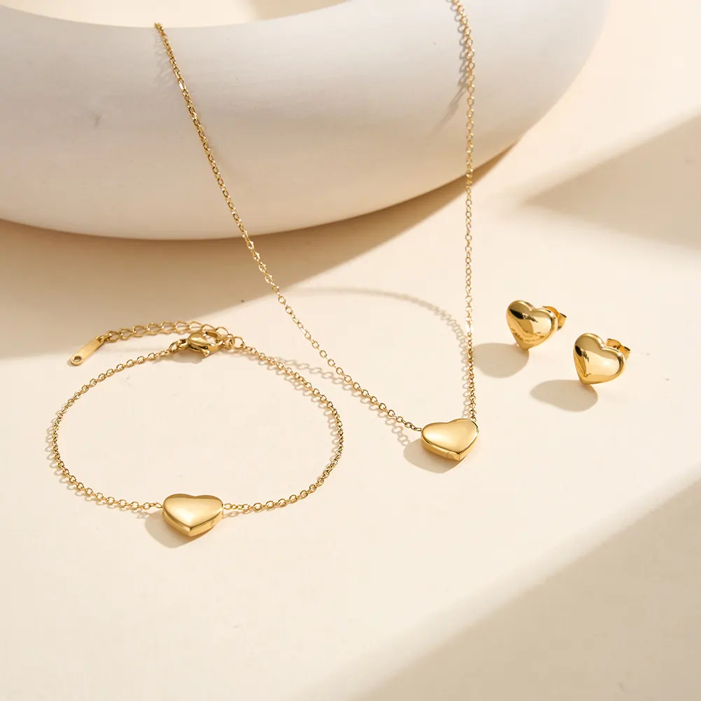 Cercei Statement - Colier Statement Heartbeat Auriu