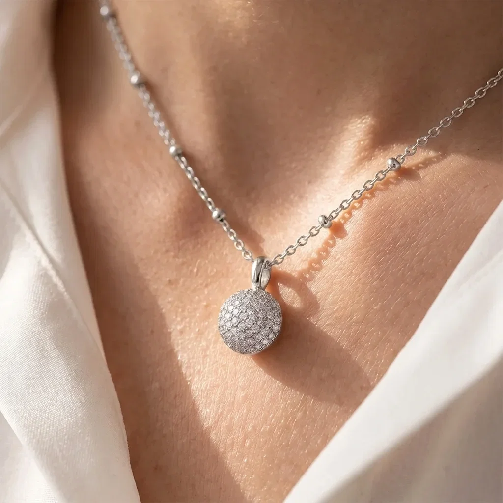 Coliere Statement - Colier Statement Sparkle Argintiu