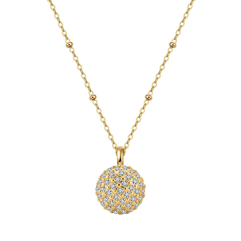 Coliere Statement - Colier Statement Sparkle Auriu
