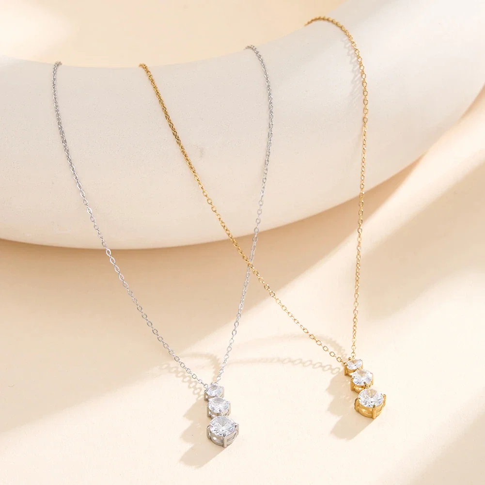 Coliere Statement - Colier Statement Trio Argintiu