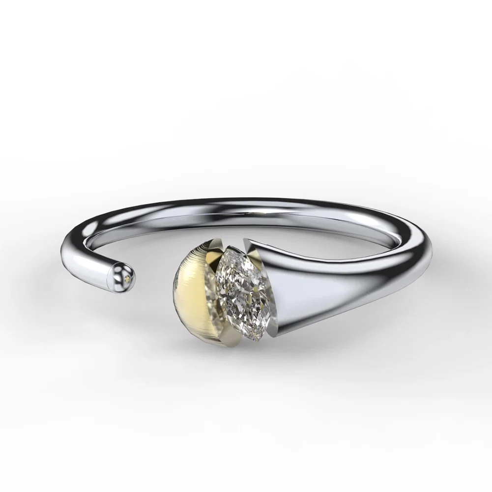 Inele Din Argint - Inel din Argint Eclipse Elegance