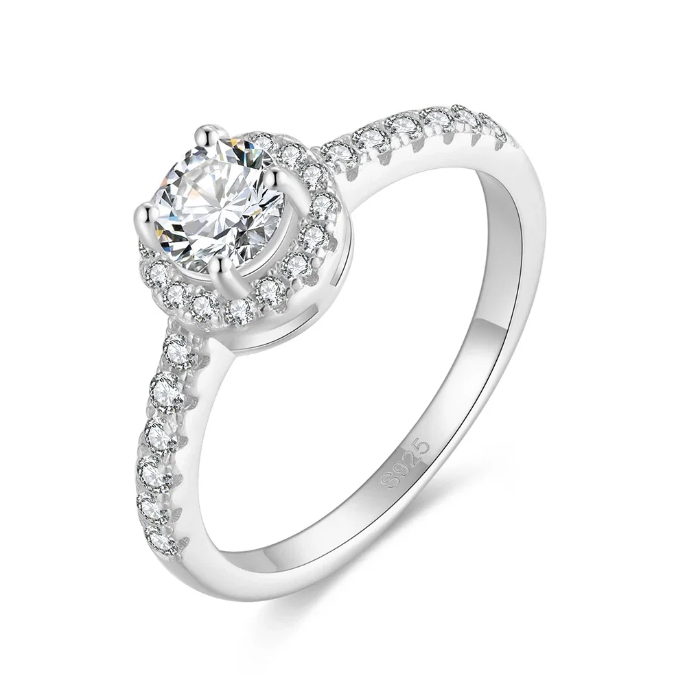 Inele din argint - Inel din Argint Elegant Halo Silver