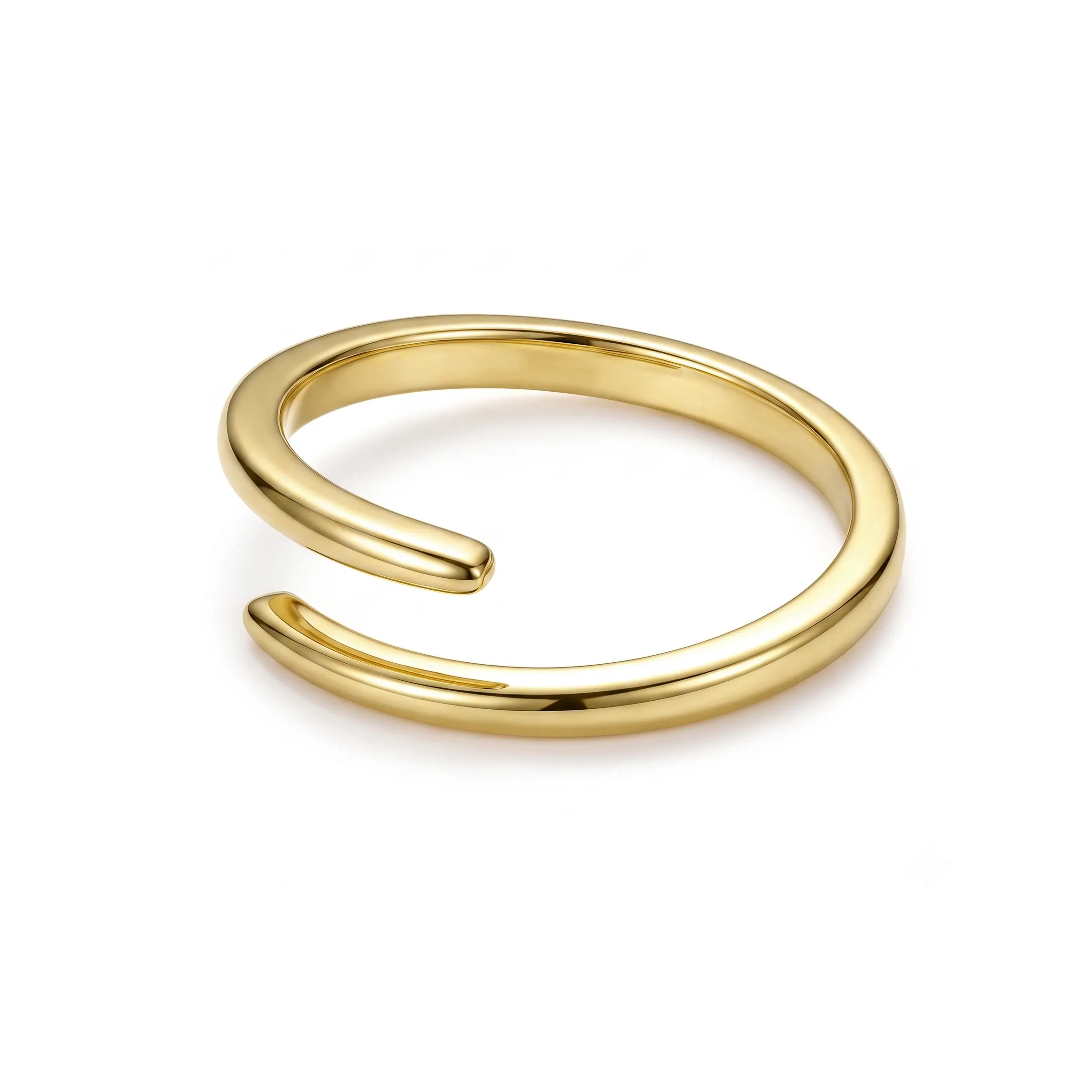 Inele din argint - Inel din Argint Open Band Gold