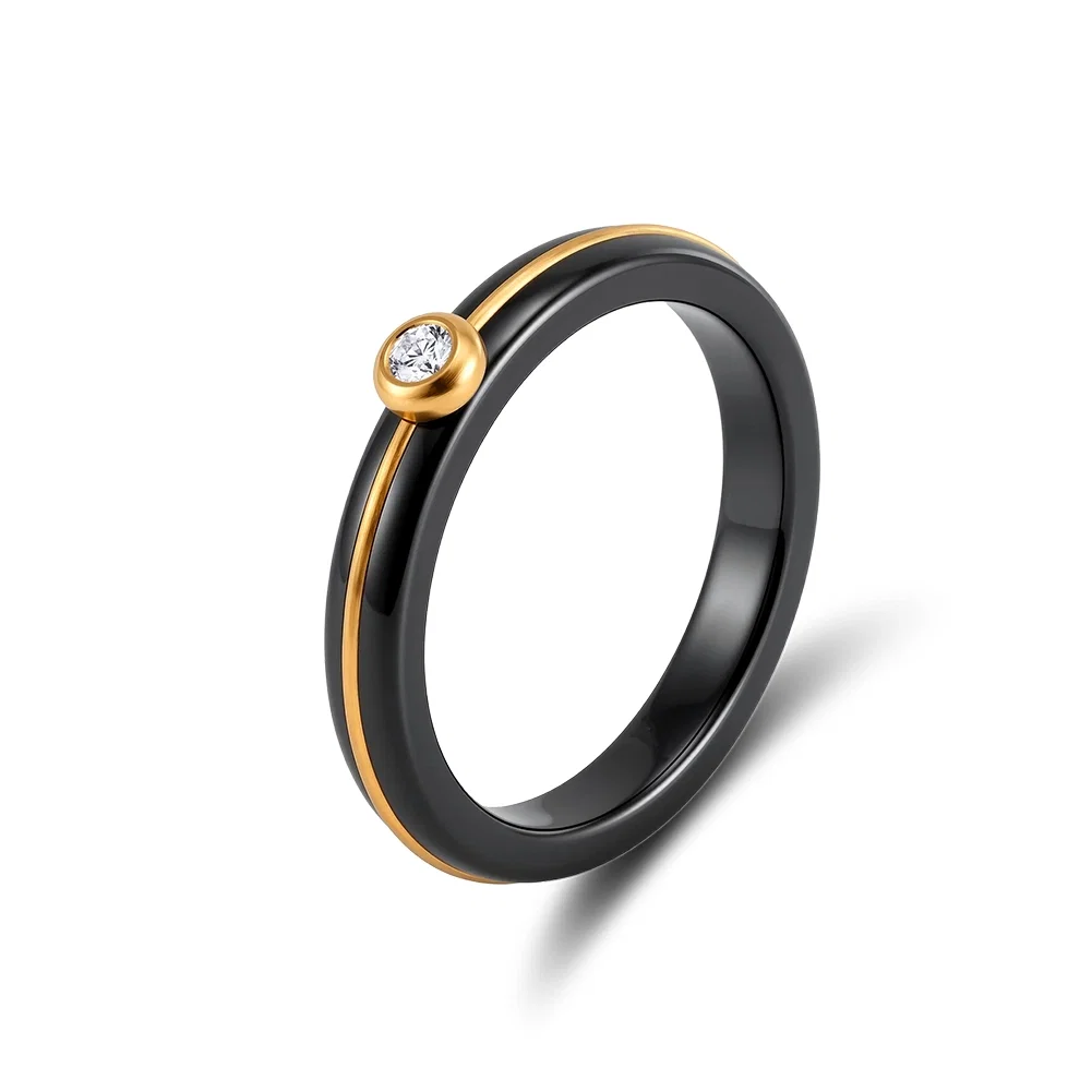 Inele Statement - Inel Statement Nero Line Auriu