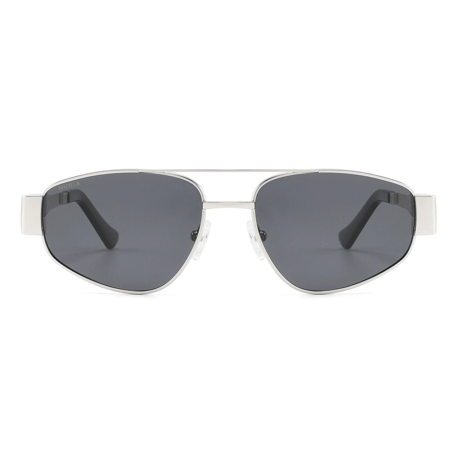 Ochelari Femei - Ochelari de Soare NURIA cu Ramă Aviator Solstice Wing Silver Noir