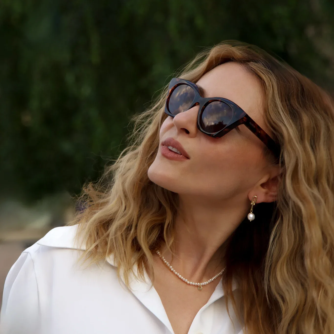 Ochelari de Soare - Ochelari de Soare NURIA cu Ramă Cat-Eye Eclipse Elegance Brown Tortoise