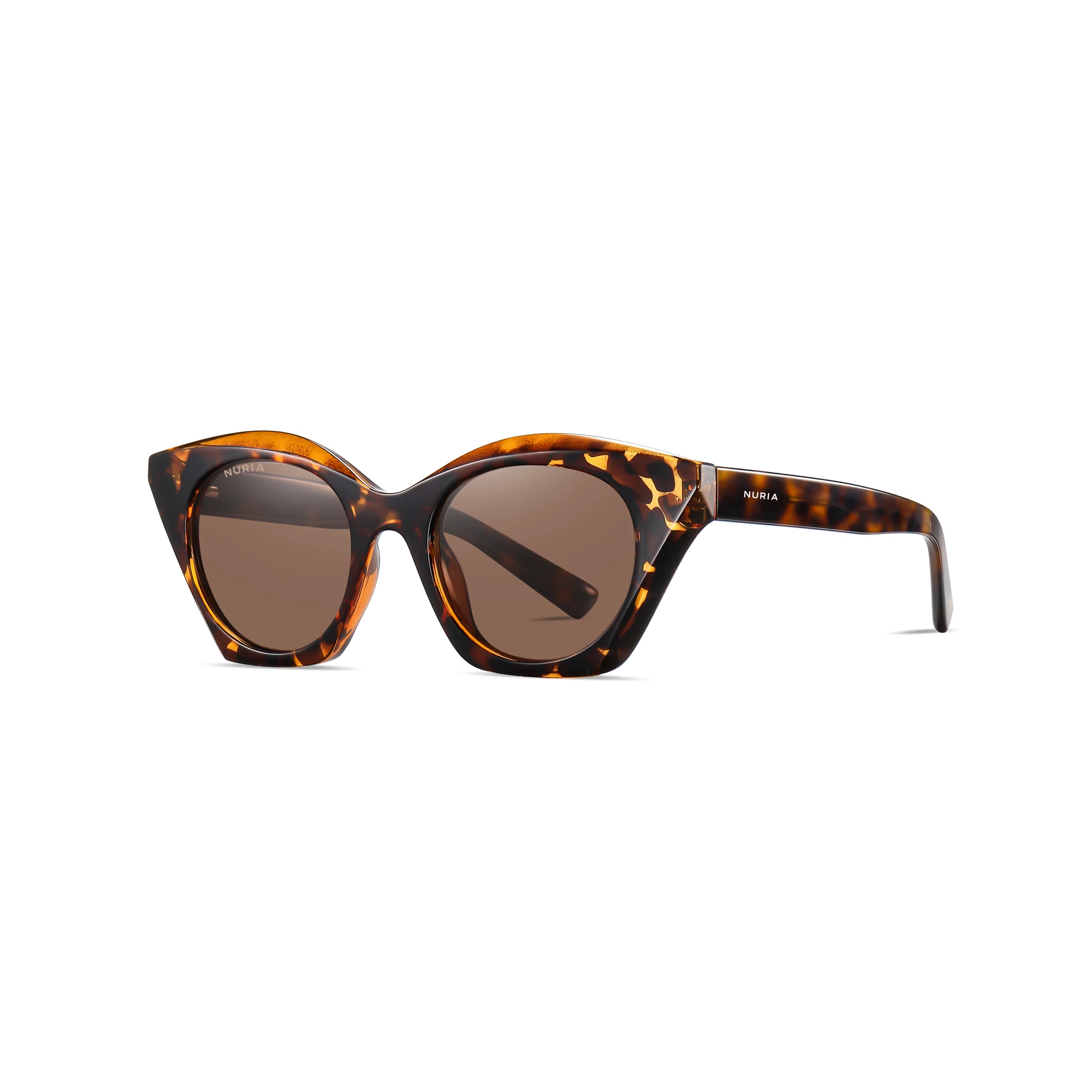 Ochelari de Soare - Ochelari de Soare NURIA cu Ramă Cat-Eye Eclipse Elegance Brown Tortoise