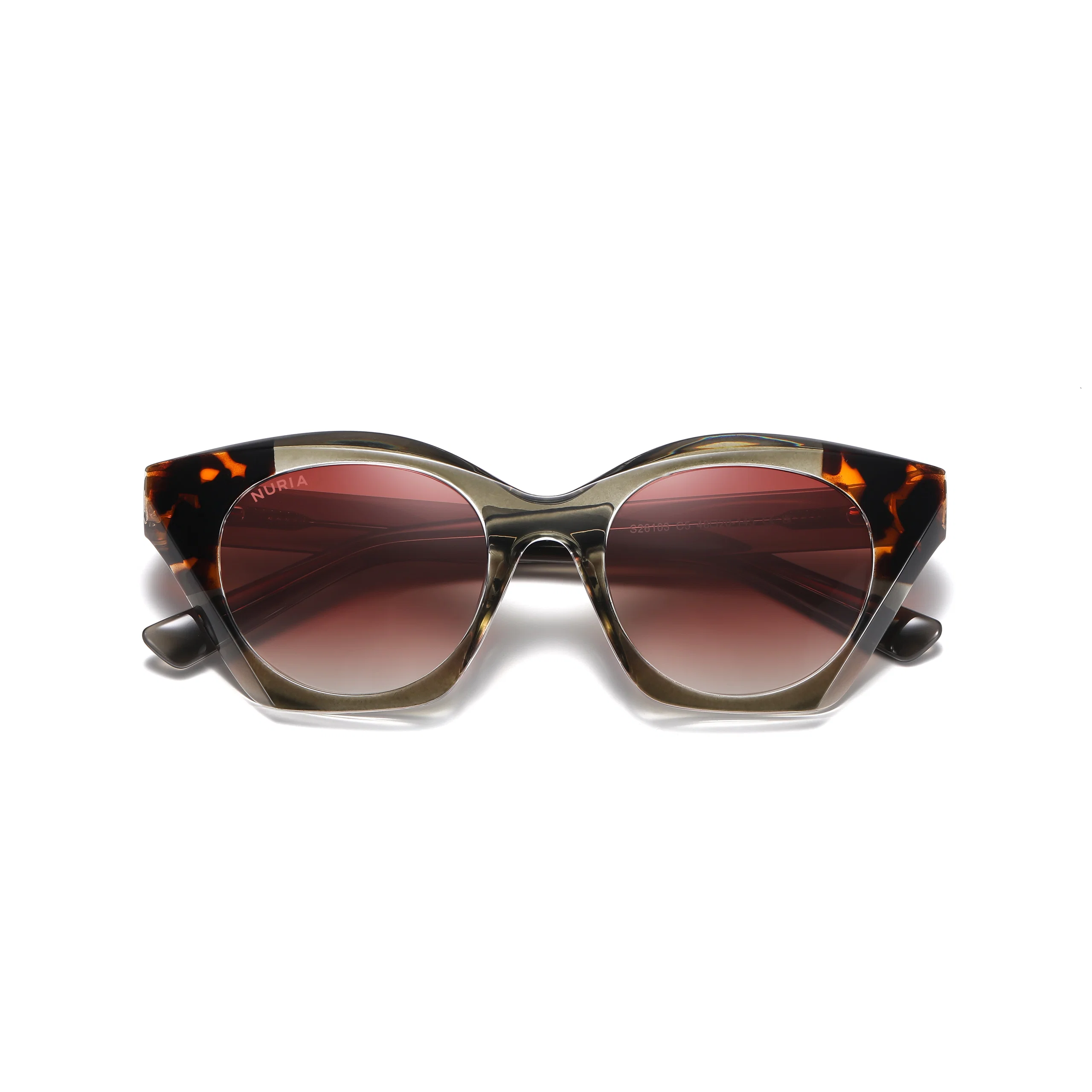 Ochelari Femei - Ochelari de Soare NURIA cu Ramă Cat-Eye Eclipse Elegance Olive Tortoise
