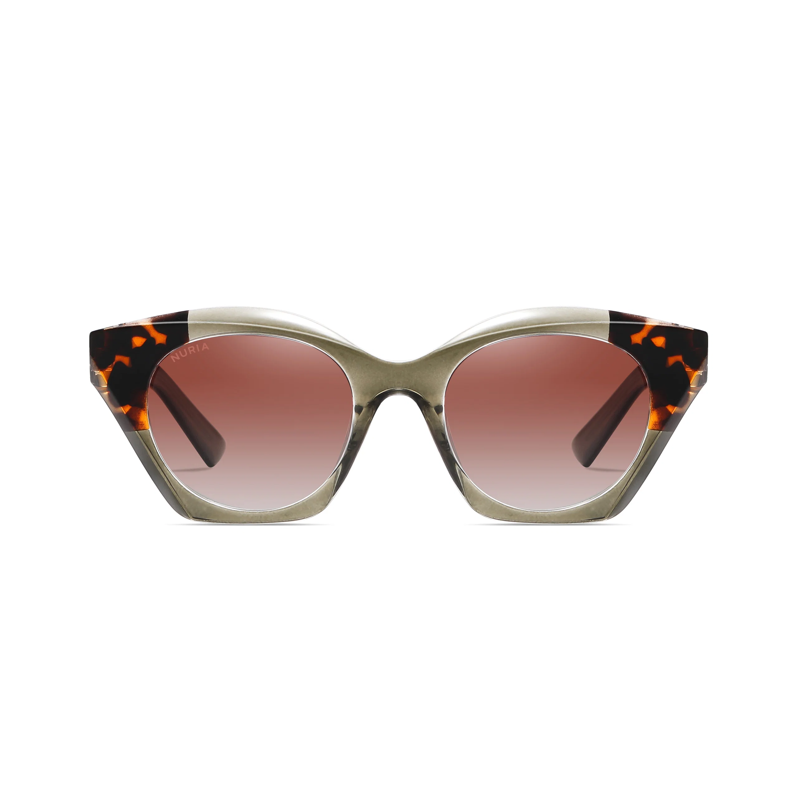 Ochelari Femei - Ochelari de Soare NURIA cu Ramă Cat-Eye Eclipse Elegance Olive Tortoise