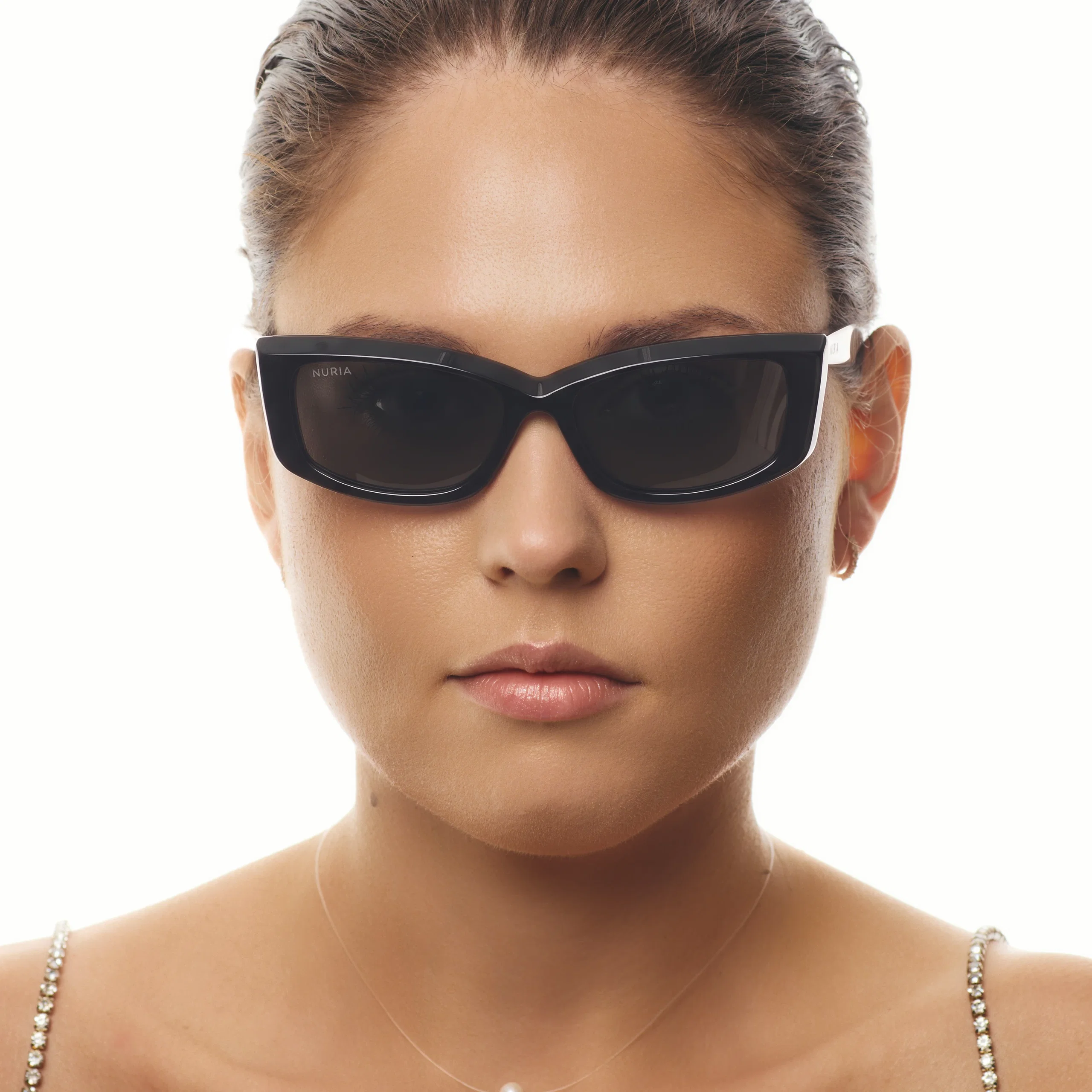 Ochelari de soare pentru femei - Ochelari de Soare NURIA cu Ramă Cat-Eye Nova Sable Black NURIA