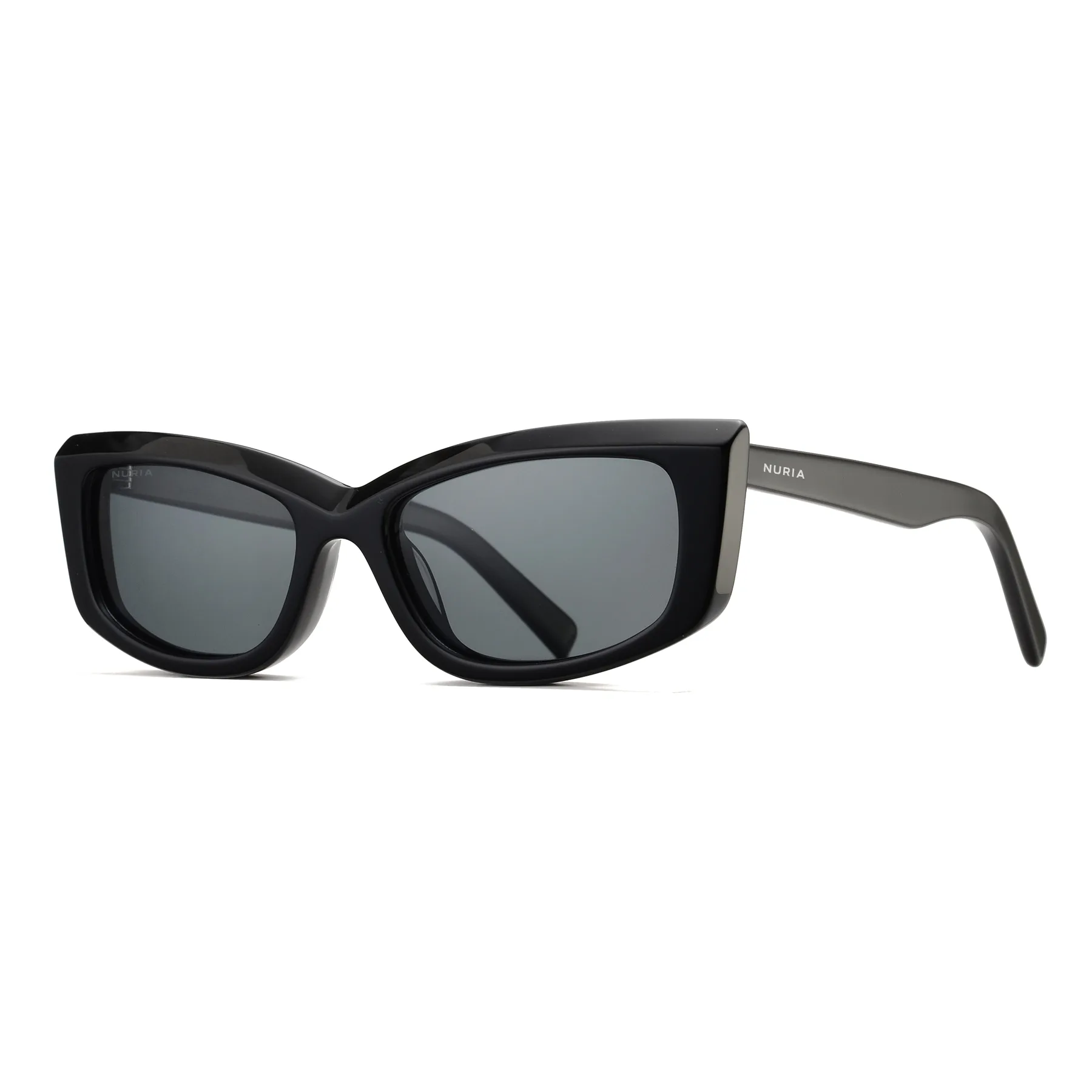 Ochelari de Soare - Ochelari de Soare NURIA cu Ramă Cat-Eye Nova Sable Black NURIA