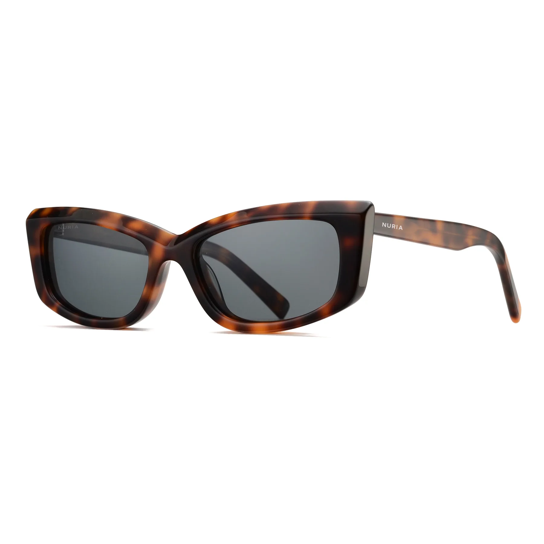 Ochelari de soare pentru femei - Ochelari de Soare NURIA cu Ramă Cat-Eye Nova Sable Umber Tortoise