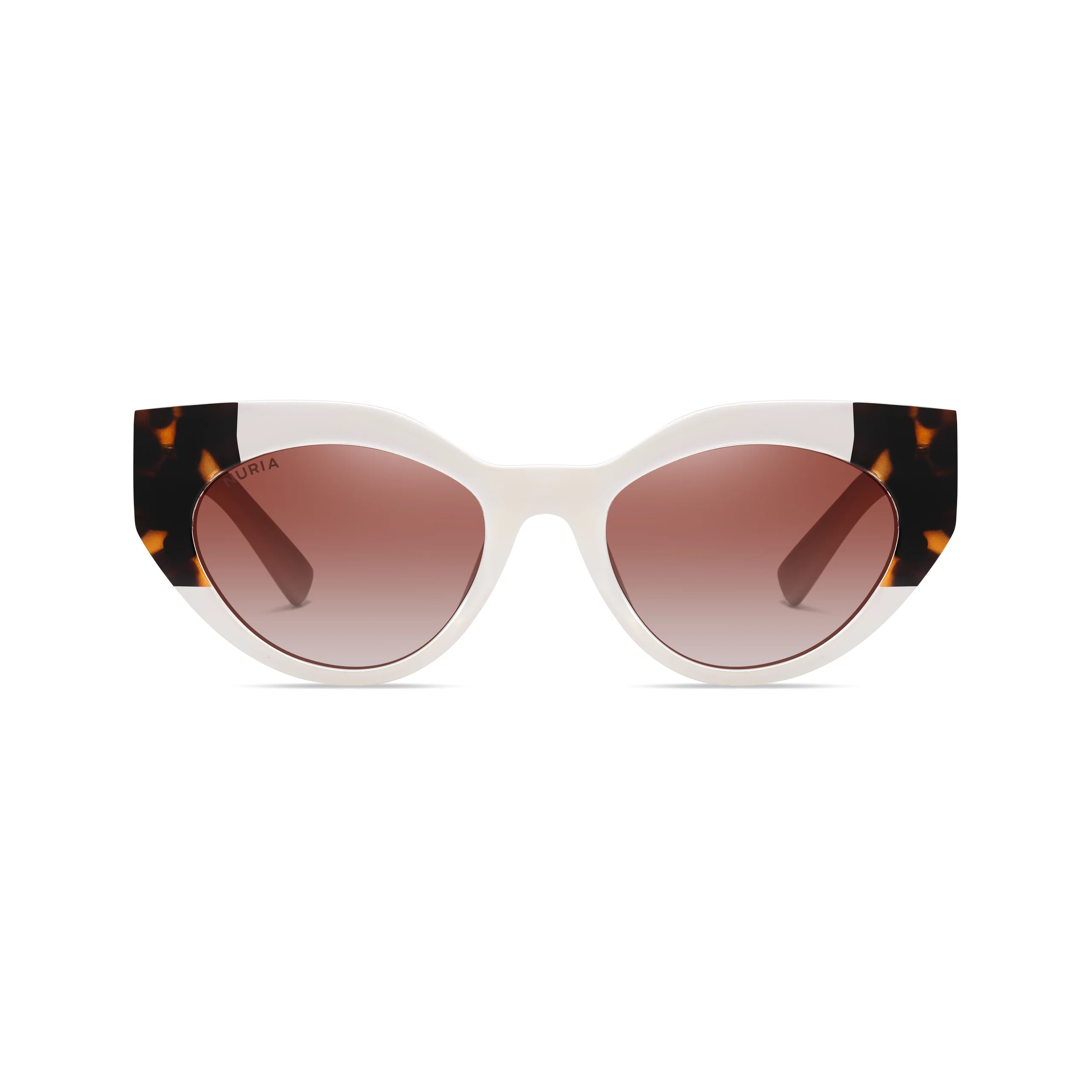 Ochelari Femei - Ochelari de Soare NURIA cu Ramă Cat-Eye Santiago Sunset Beige Tortoise